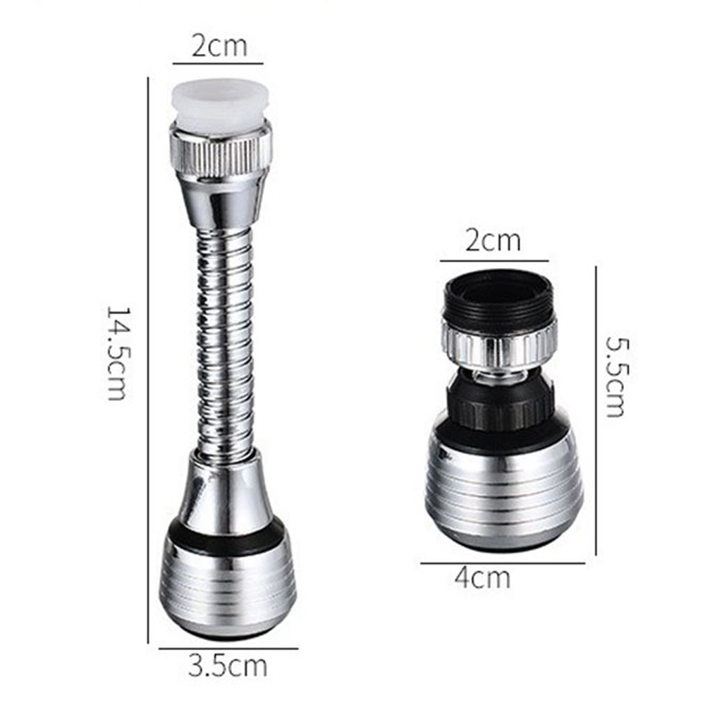 360 Degree Kitchen Faucet Bubbler 2 Modes Adjustable Water Filter Diffuser Water Saving Nozzle Faucet Aerator Connector Tools