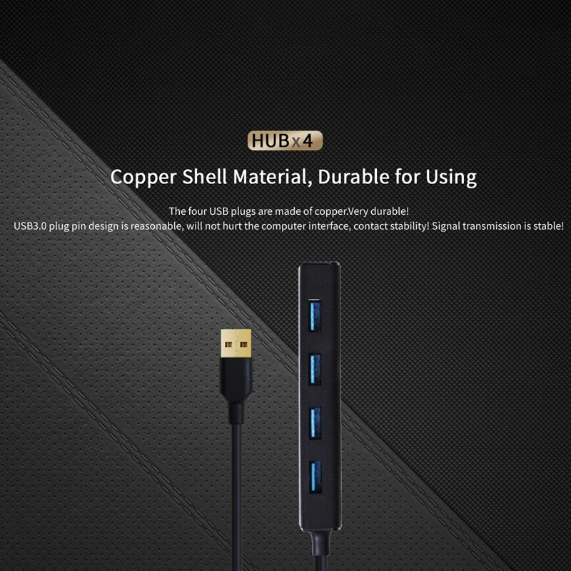 Usb Hub Usb Naar 4 Port USB3.0 5Gbps Draagbare Hub Adapter Voor Imac Pro Air Mac Mini/Pro oppervlak Pro Pc Laptop