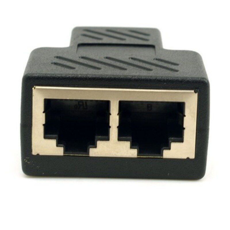 1 to 2 -suuntainen verkko lan-kaapeli ethernet-naaras kissa 6 rj45 jakaja liitin sovitin utp cat 7 5e liitin kytkin sovittimet liitin: Default Title