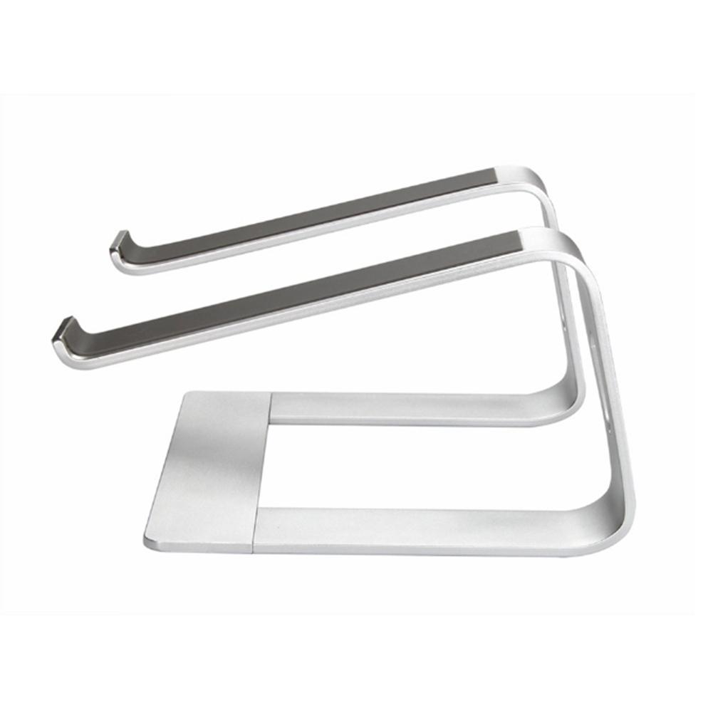 Suporte do portátil universal destacável portátil resistente liga de alumínio computador portátil notebook suporte de mesa para acer para hp dell xps para lenovo: Silver