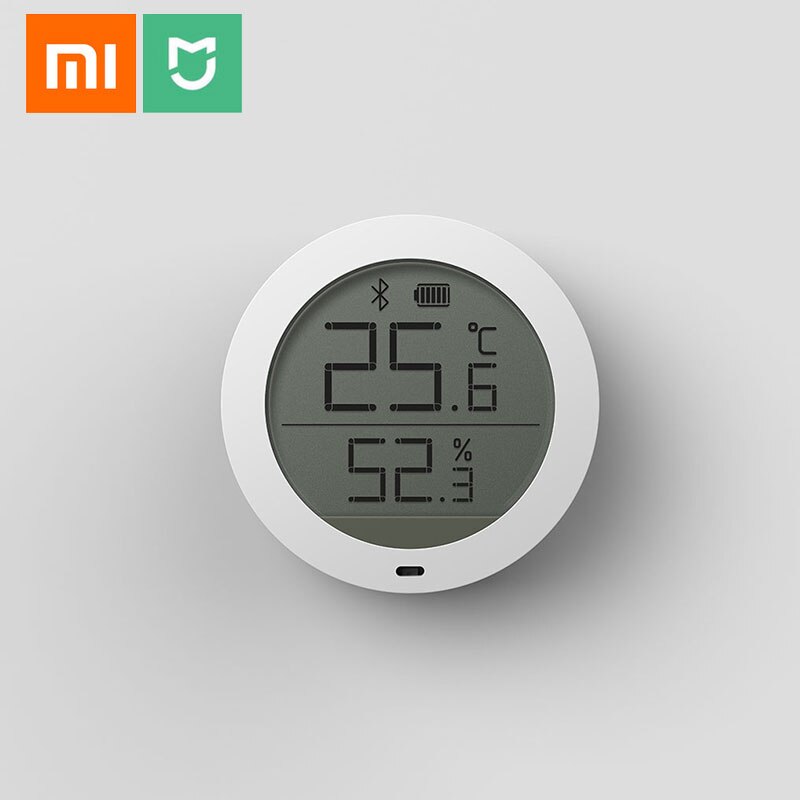 Xiaomi Mijia-hygrothermographe, capteur de température Bluetooth, haute sensibilité et humidité, avec écran LCD, affichage sur application