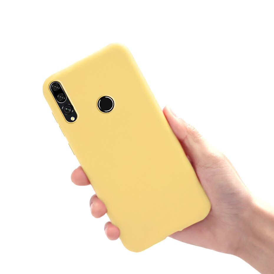 Funda de silicona para teléfono móvil Honor 9X, carcasa trasera suave de TPU para Huawei Honor 9X Premium STK-LX1: Honor 9X / Yellow