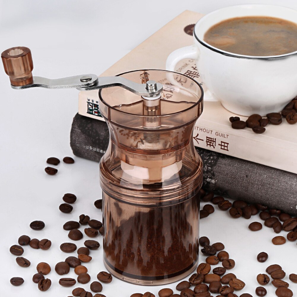 Handmatige koffiemolen, bonenmolen, draagbaar thuis, peper, keukengereedschap, reisbureau, keramische braam, café, handzwengel