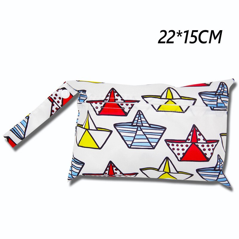 Baby Windel Tasche Gedruckt Wasserdicht Nass Trockenen Windel Reißverschluss Handtasche Kinderwagen Tragen Pack Reise Lagerung Ich bin Freien Tasche Kinderwagen teile: T6