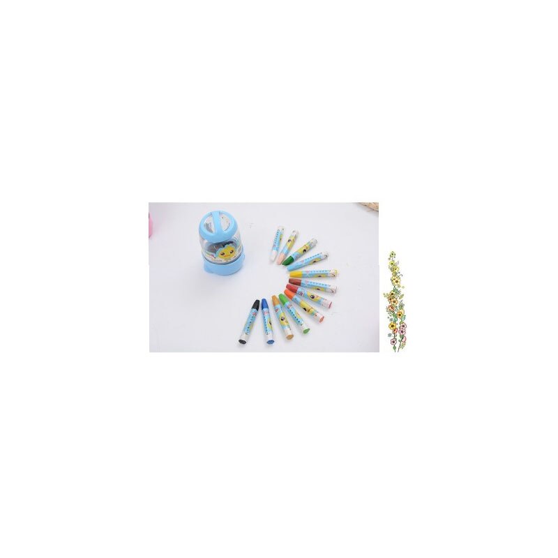 24 Colors Wax Crayon Can Be Washed Oil Painting Stick Eraseable Plastic