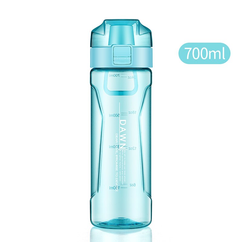 Baispo 700ml Sports Water Bottle Portable Protein Shaker For Sports Travel Space Bike Hiking Water Bottle BPA Free Drinkware: Light Green