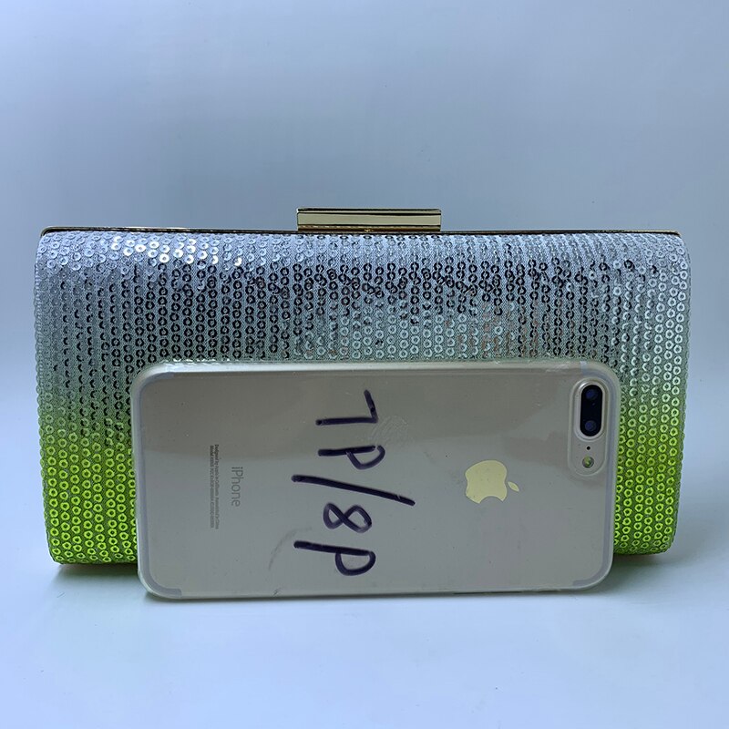 Nuphia Neue Frauen Handtasche Bote Taschen Schulter Tasche Dame Pailletten Kasten Kupplung Tasche Abend Taschen Grün Lila