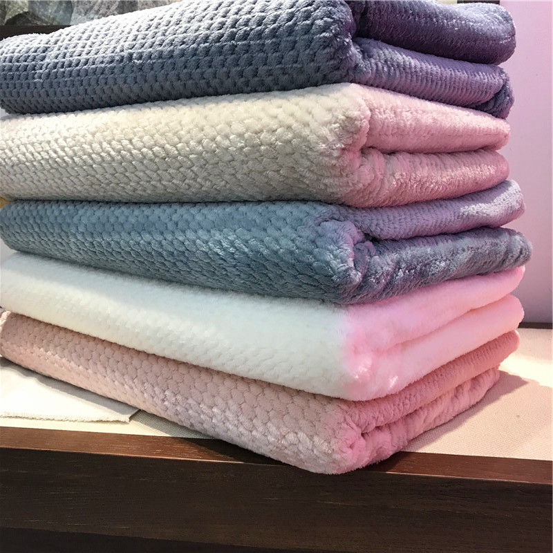 pled na łóżka koralowe koce polarowe szary kolor pledy pojedyncze/królowa/król flanelowe narzuty miękkie ciepłe koce na łóżko