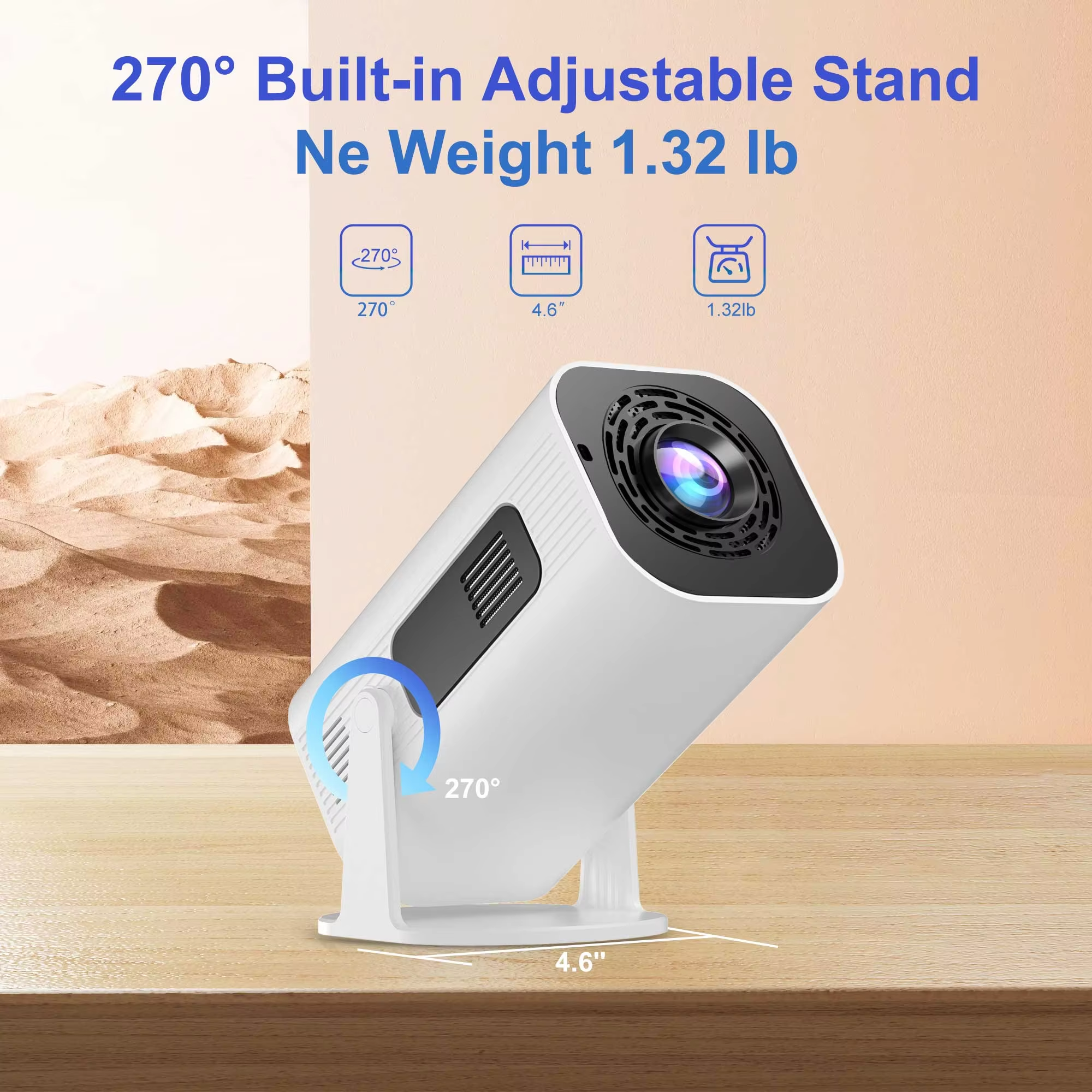 350 ANSI 4k Projector Android 11 HD 1080P Support Protable Projector LED Mini Projectors Auto Focus WiFi6 BT5.2