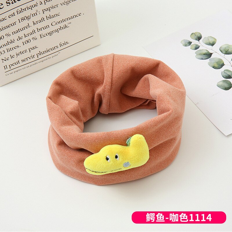 Herfst Winter Kinderen Katoenen Sjaal Winddicht Baby Warm Sjaal Cartoon Kids Uitlaten Lcasual Jongens Kraag Meisjes Halsdoek: B12