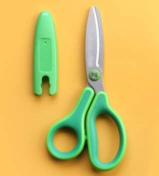 Kind Veiligheid Schaar Met Beschermhoes Handmatige Papier-cut Ronde Hoofd Huishoudelijke Art Draagbare Draagbare Papier Cutter: NO3