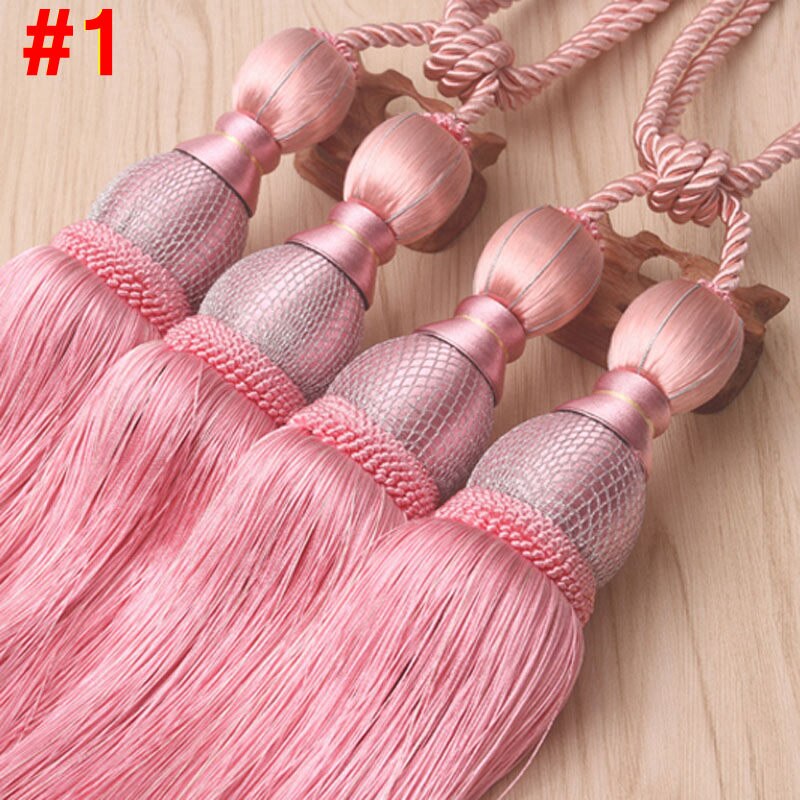 Rideaux Holdbacks glands pour rideaux Embrasse Rideau Rideau accessoires gland Tieback derniers produits chinois CP066-40: Pink