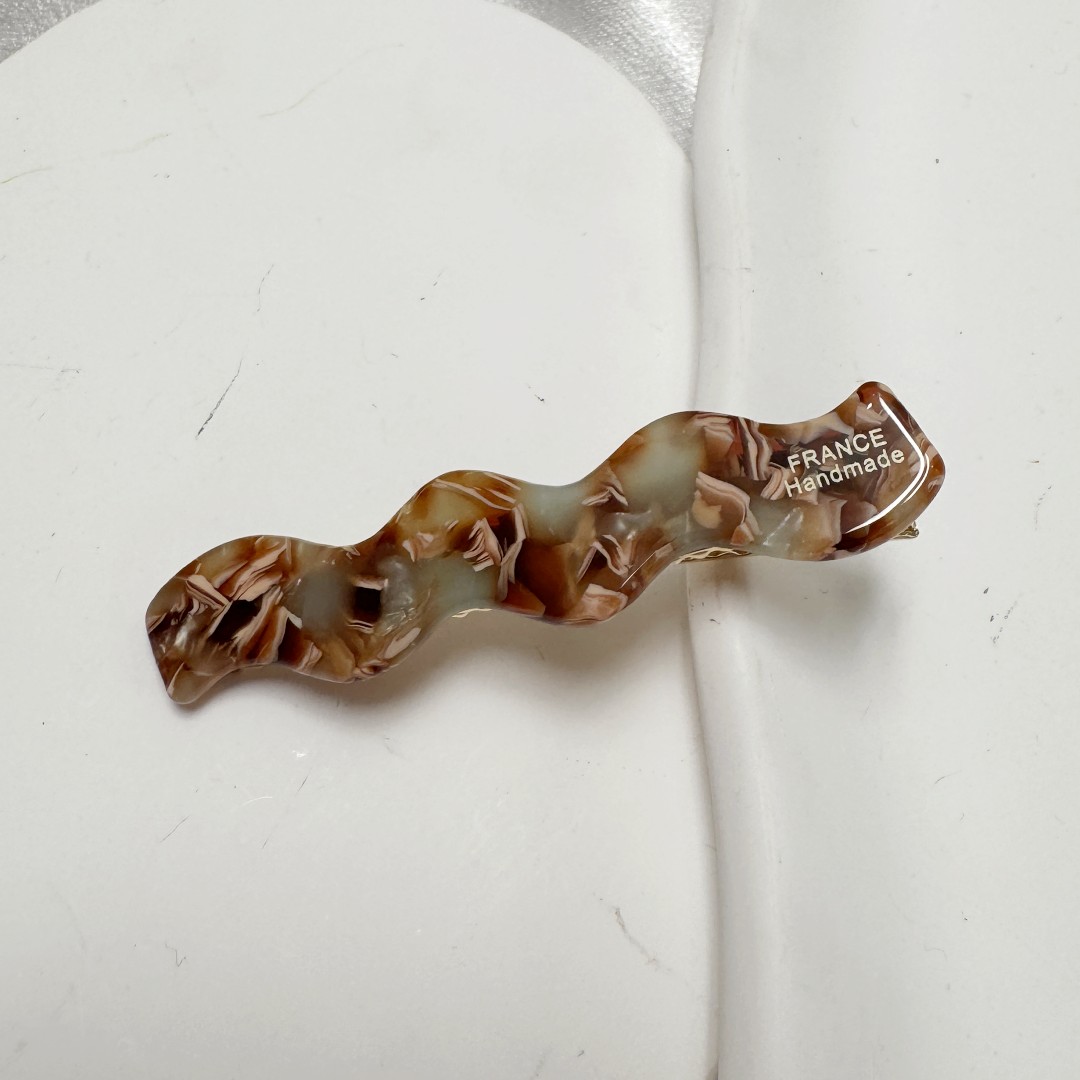 6.5cm lange alligatorer ,  y2k hårpynt til piger og kvinder, acetat hårnåle, koreanske bølgeformede hårspænder på siden.: Lilla