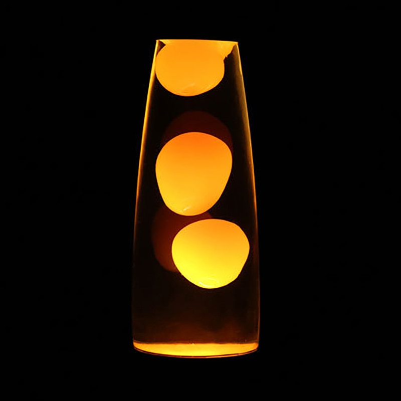Nyhed lavalampe voks vulkan natlys metal base vandmænd nattlys blænding glødende lava belysning lampe