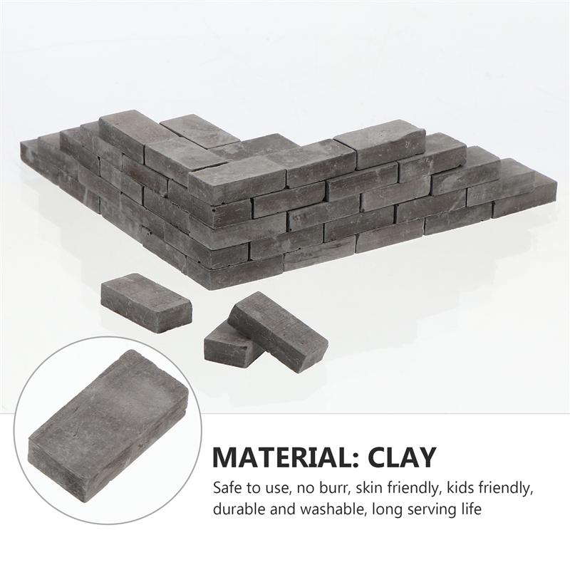 Modèle de brique Miniature pour bricolage, 50 pièces, accessoire de décoration pour cour de jardin, Micro-paysage
