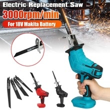Cordless Handheld Reciprocating Saw with 4 Blades Saber Saw Metal Wood Cutting Chainsaw Tools for Makita Battery