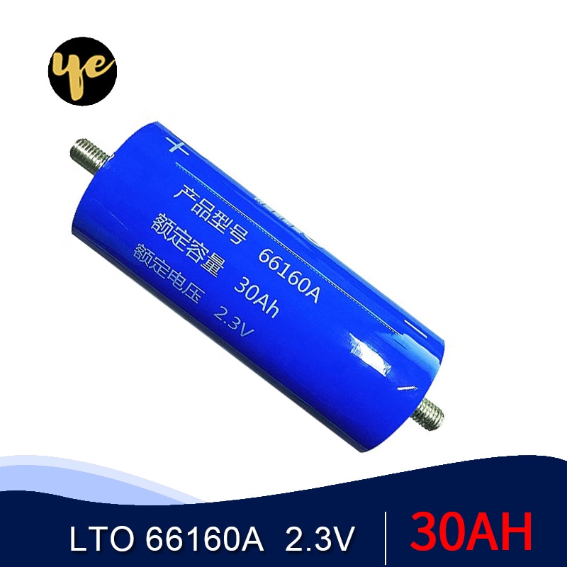 Lto 66160 2.3 V 30AH 35Ah 40Ah Lithium Titanate Batterij Mobiele 66160 10C 400A Voor Diy Pack 12 V 14.4 V Power Lange Levensduur Voorraden