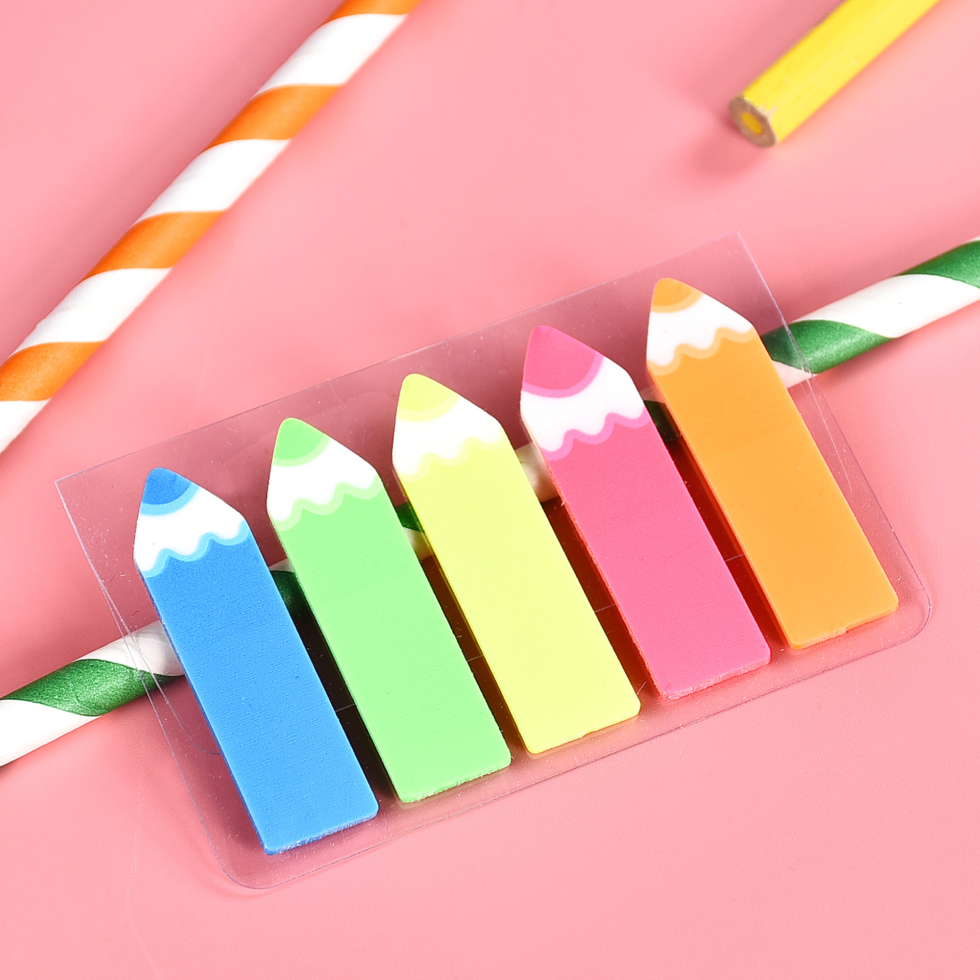 100 feuilles postées Transparent pense-bête cahier bloc-Notes clair Notes autocollantes Index onglets signet papeterie fournitures de bureau: Gris clair