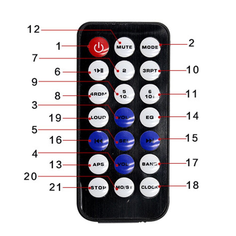 12V And 24V Universal Versions Car Stereo FM Radio MP3 Audio Player Support Blue Automotive Goods Car Accessories Car Radio 24v