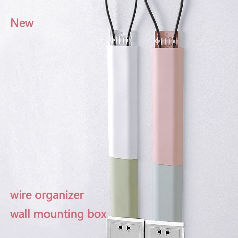 Cable Holder PVC Arc Cord Duct Cover Installation Tv Wire Cover Semicircle Decoration Open Line Clips Wall Cable Hook Organizer