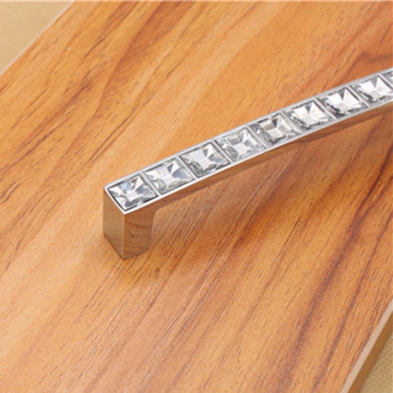 Crystal Moderne Lade Handvat U-Vormige Diamant Schoen Kast Deurgrepen Knop: 96mm