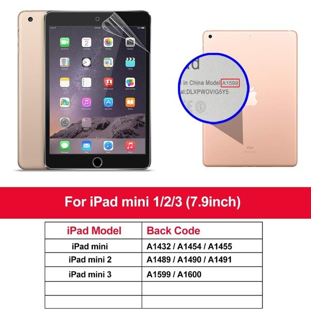 HD Hydrogel Film for Ipad Pro 11 9.7 10.2 10.5 mini 5 Air 4 3 2 1 Protective iPad 8th 7th generation Screen Protector: for ipad mini 1 2 3