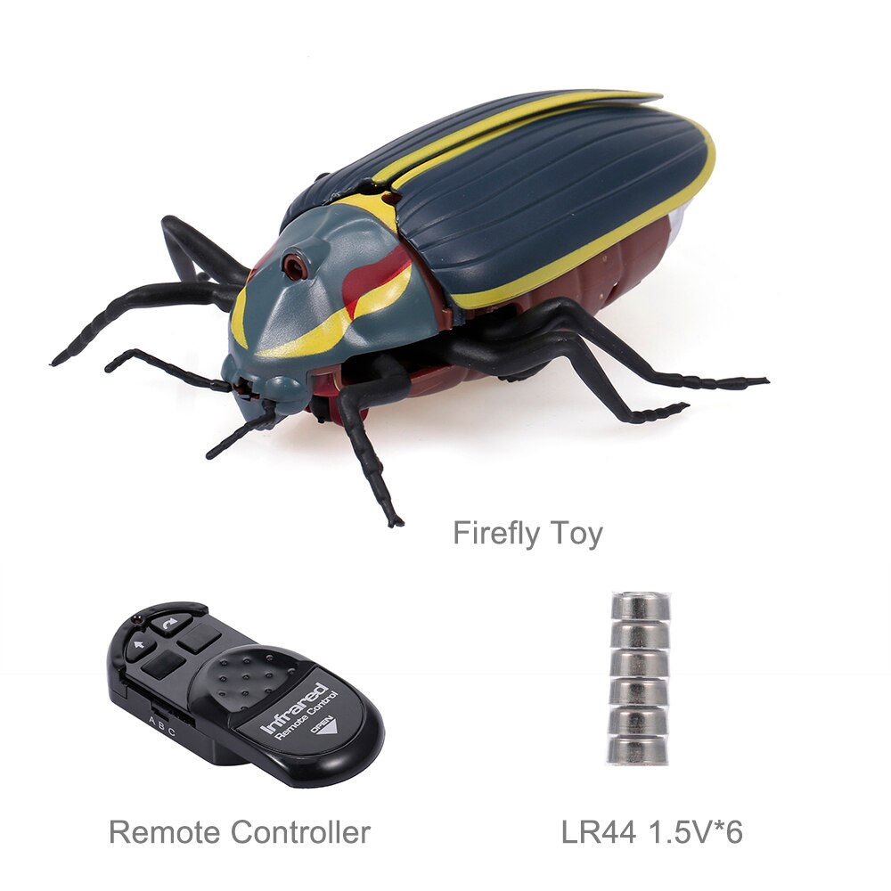 Jouets de luciole télécommandés simulé insecte Animal jouet infrarouge détection Portable RC jouet pour les enfants