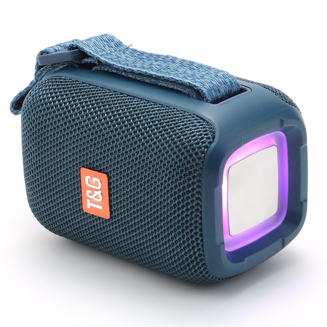 Tragbare TG339 Lautsprecher Drahtlose Bluetooth-kompatibel Wasserdichte draussen Stereo Lautsprecher Subwoofer Unterstützung TF Karte FM Radio: Blau