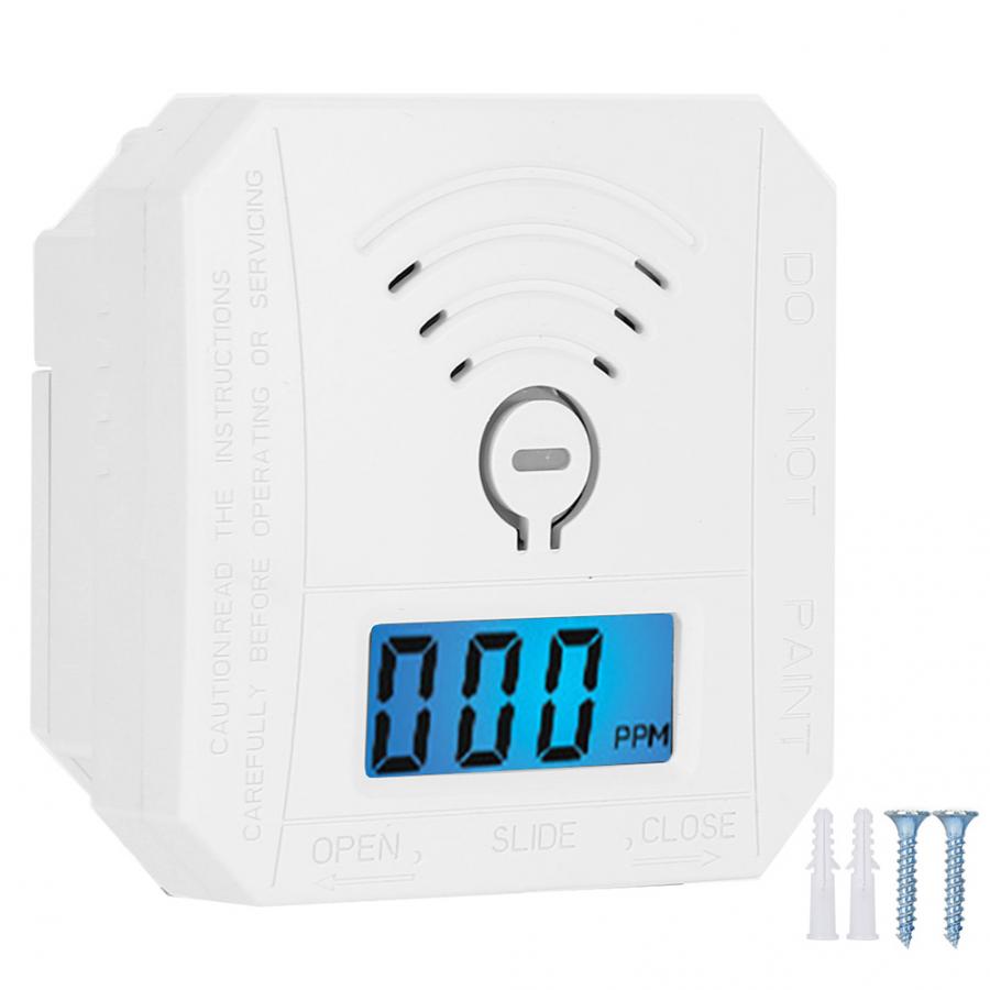 Mini Co Sensor Koolmonoxide Vergiftiging Waarschuwing Geluid En Licht Alarm Met Lcd Display