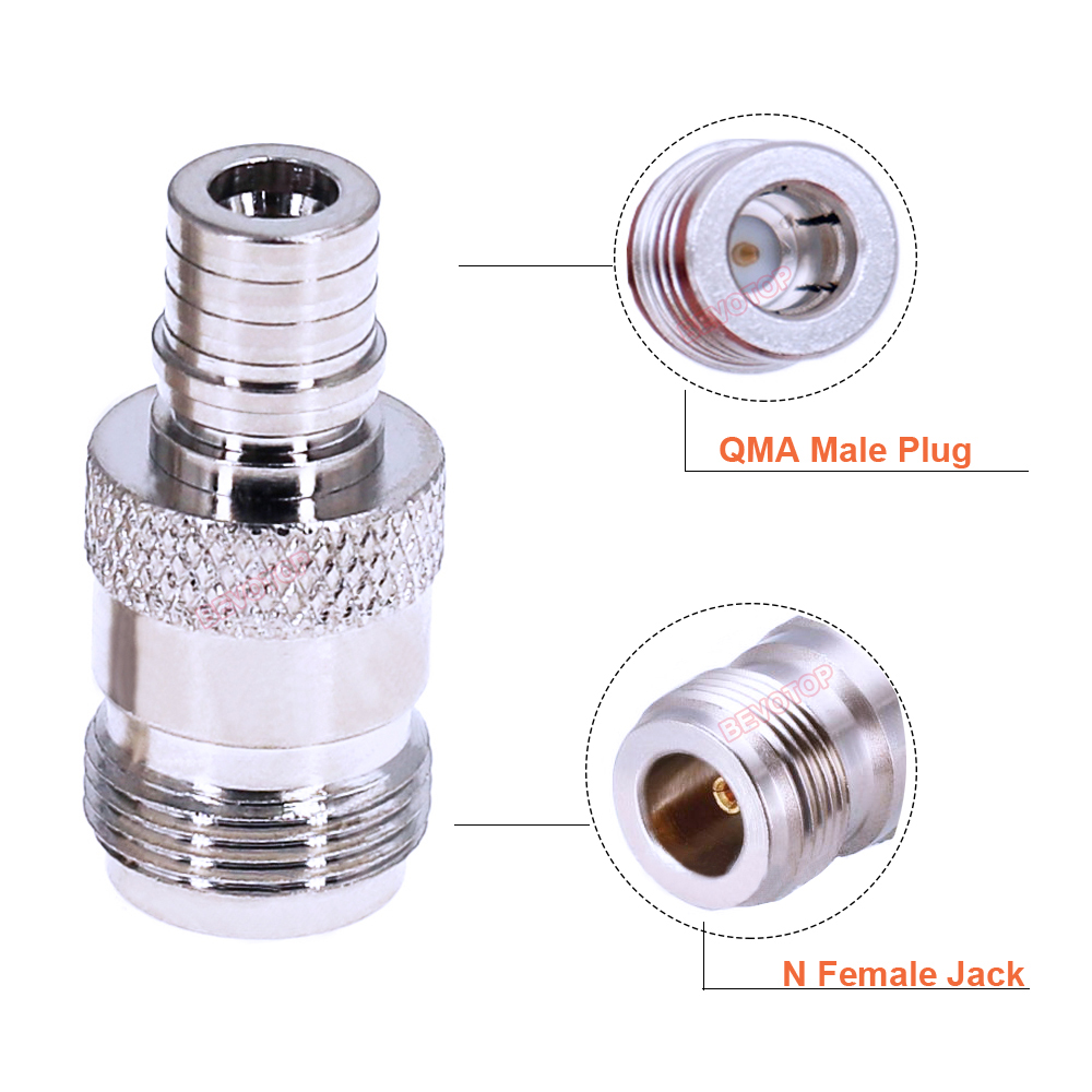 1PCS QMA to N Adapter QMA Female to N Female, QMA Female to N Male,QMA Male to N Female, QMA Male to N Male, RF Coaxial Adaptor: army green