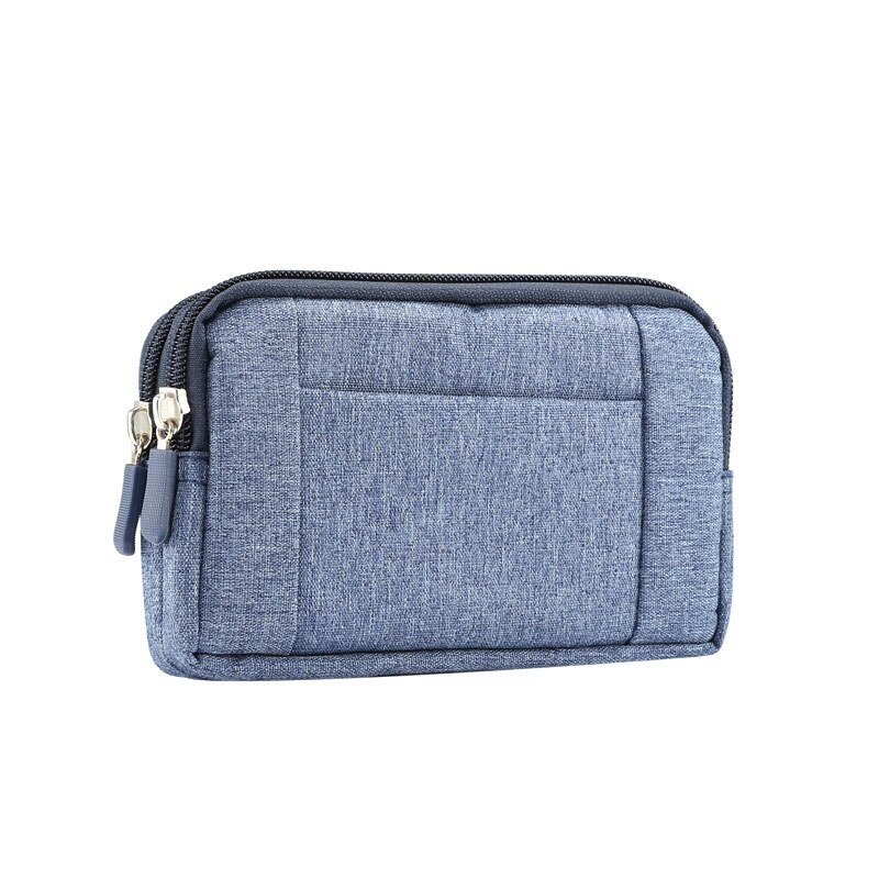 CHEZVOUS Cassa Del Telefono clip da Cintura Da cowboy Borsa di Stoffa per iPhone X 7 8 6 6 s più per Samsung S9 s8 più S7 S6 bordo S5 Nota9 J5 J7 A3 A5: XL / blu