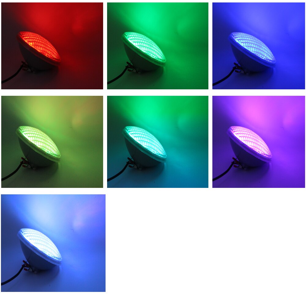 18w 36w 54w poollight led par 56 undervattensspotlight rgb piscina dammbelysning varmvit kallvit