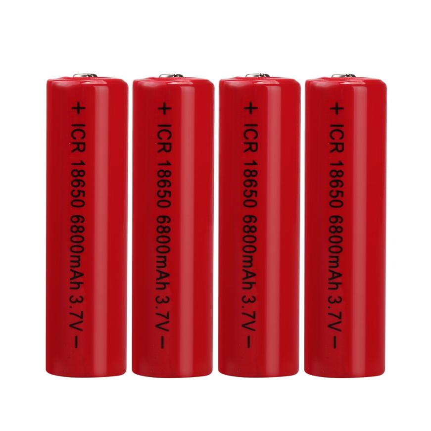 10 pièces 3.7 V 6800 mAH Li-ion Rechargeable 18650 batterie pour lampe de poche torche 17Jul24 directe