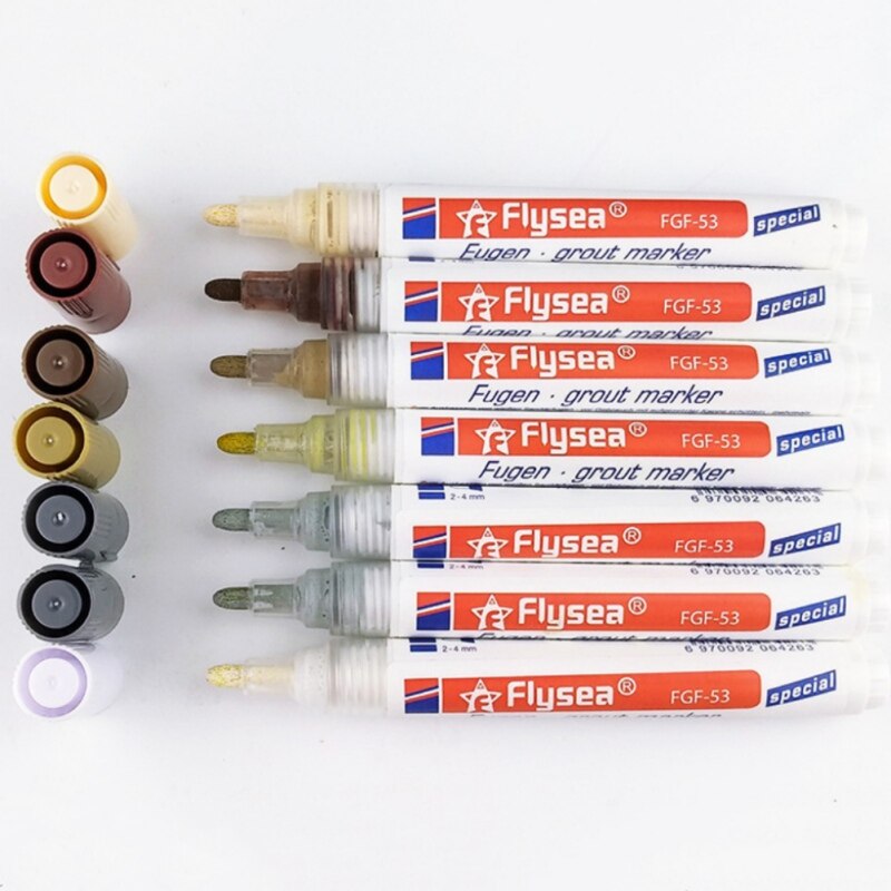 Gjutavvisare renare kakel vit märke reparation penna luckor allmänna påfyllning injekteringsbruk injekteringsdusch dusch badrum färg rengöringsmedel