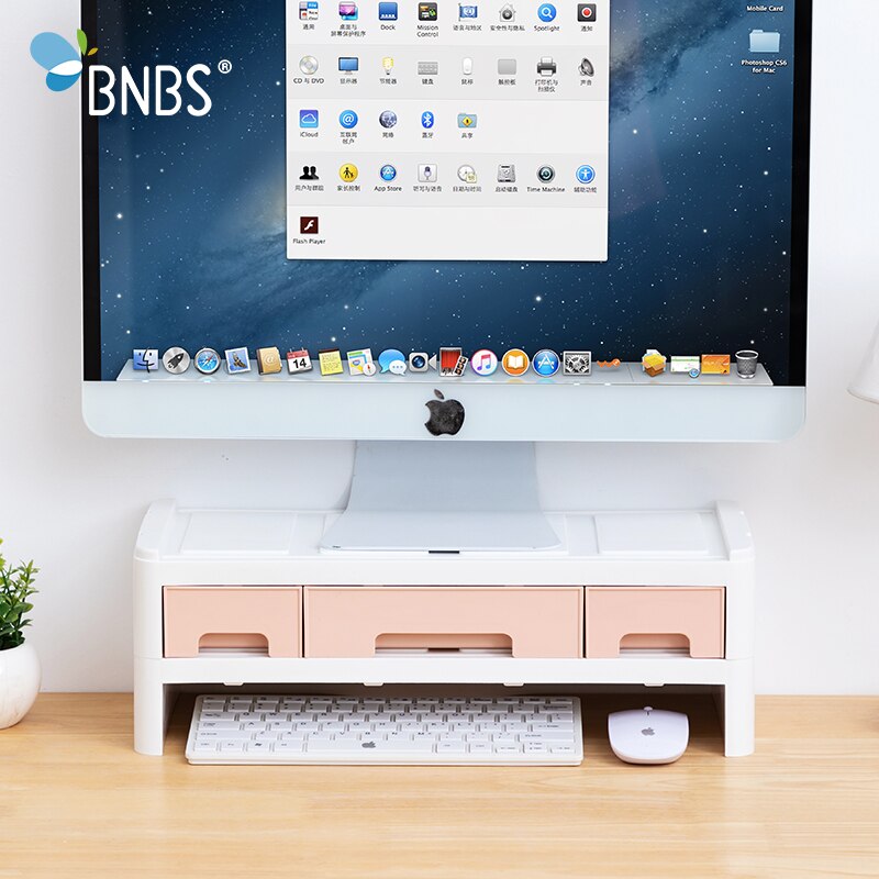 BNBS Desktop Drawer Organizer Storage Cabinet Plastic Chest Of Drawers Cabinet Organiser Computer Keyboard Storage Box