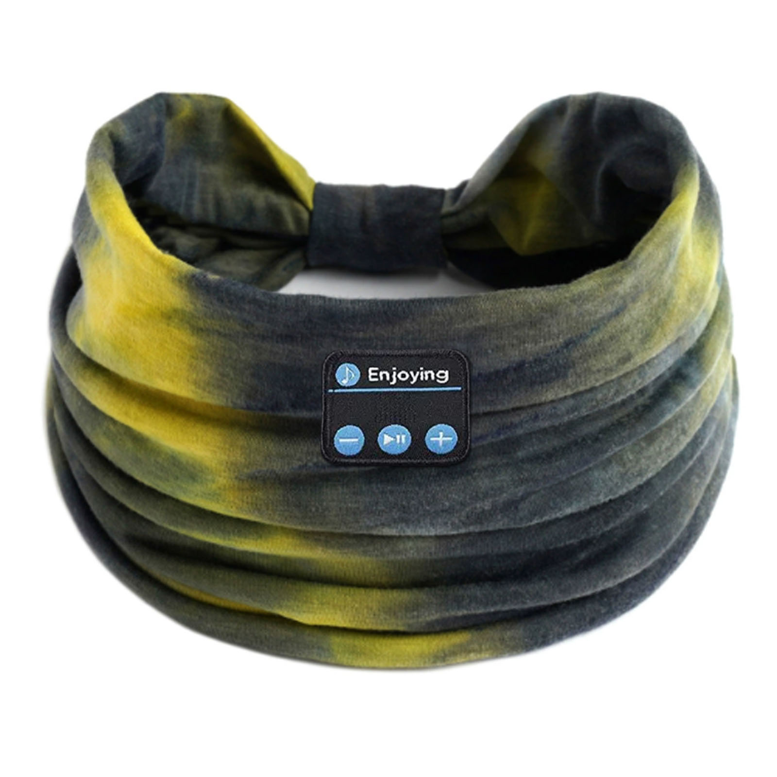 Bluetooth-Kopfhörer, Sport, Schlafen, Stirnband, elastisch, kabellose Kopfhörer, Musik, Augenmaske, kabelloses Headset, Boho-Stirnband, Yoga, Arbeit: Grün