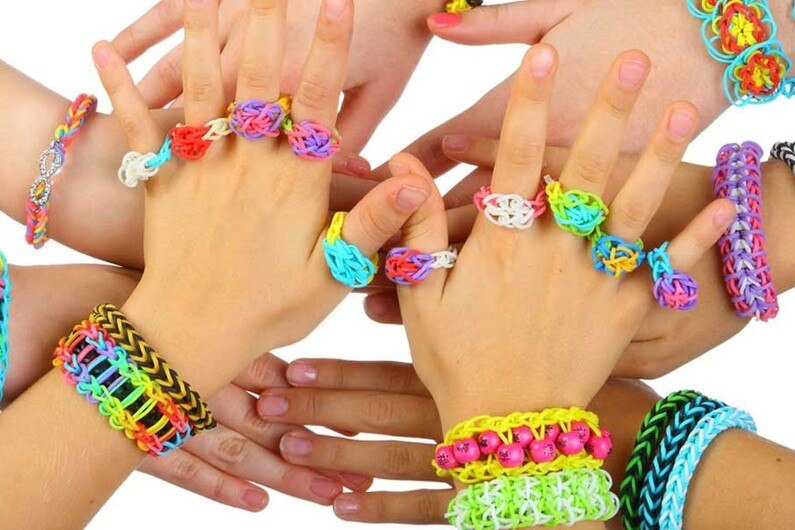 Rubber Loom Bands, 4500 Rubber Loom Bands Set To Make Colorful Loom Bracelets Kit Knitting DIY Knitting Crafts