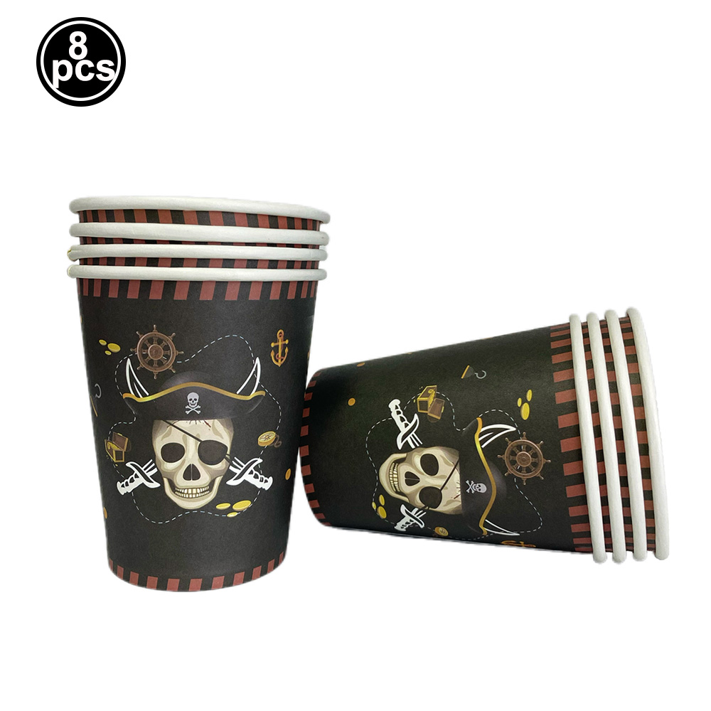 Mantel de pirata, mantel con mapa del tesoro, cubiertas de mesa desechables de plástico, decoración de de cumpleaños con tema náutico pirata: Oro