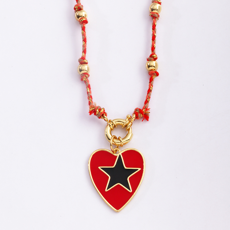 Cordón de algodón natural estilo bohemio, joyería con cuentas anudadas largas, amuleto de suéter de cuerda trenzada colorida, suministros de para de verano y playa