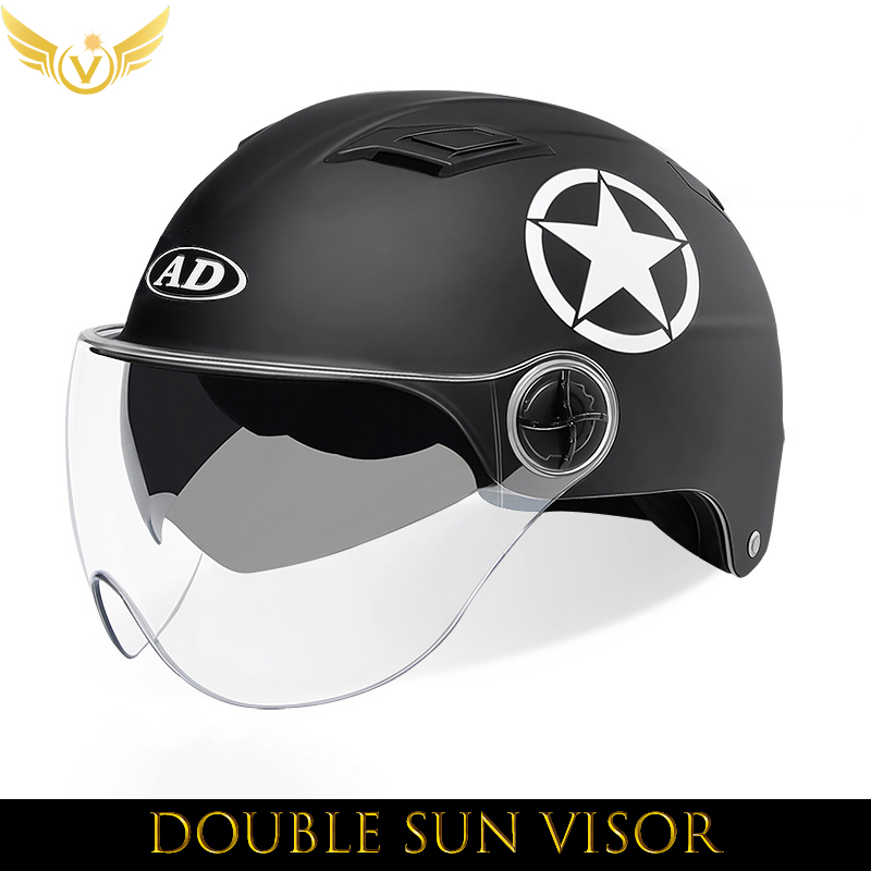 V Casco scooter elettrico proprietà V elicottero Caschi moto Cascata di sicurezza Soman Articoli urbani Donna Uomo Attrezzatura moto