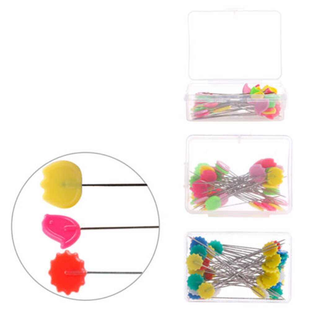 Alfileres del remiendo alfileres con cabezal con forma de botón o Flor DIY de acolchar herramientas y accesorios de costura