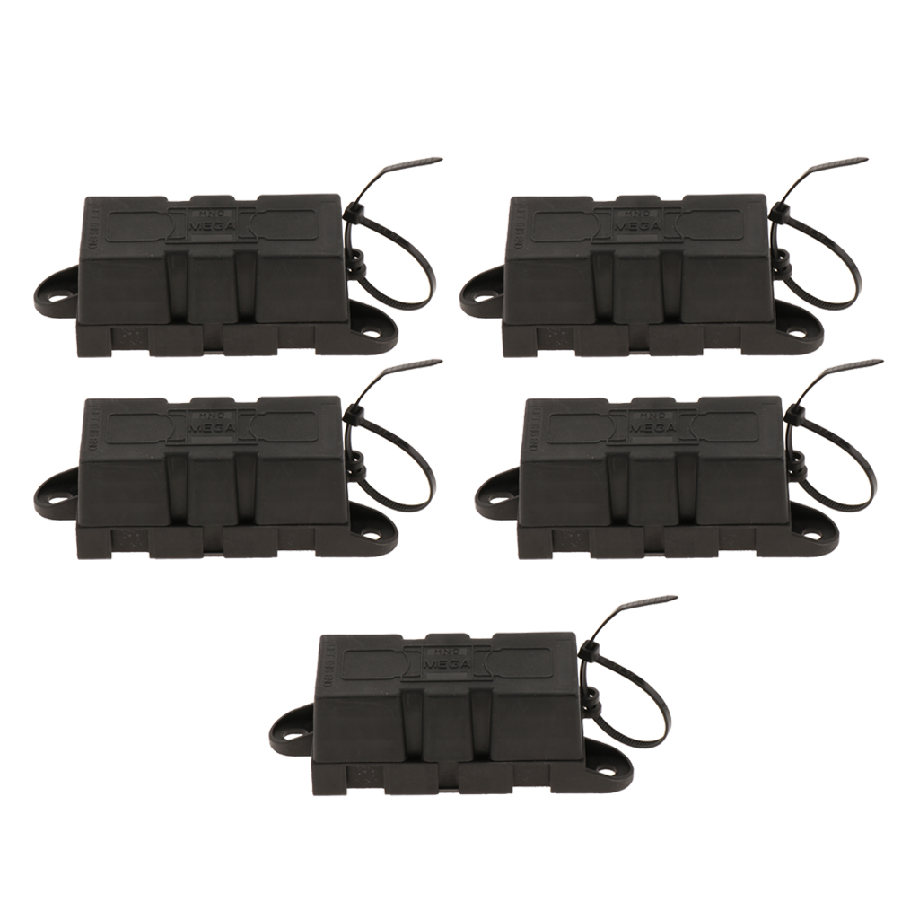 5PCS 300 AMP MEGA FUSE SUPPORT FOR MARINE BOAT RV VAN TRUCK MOTORHOME CAR