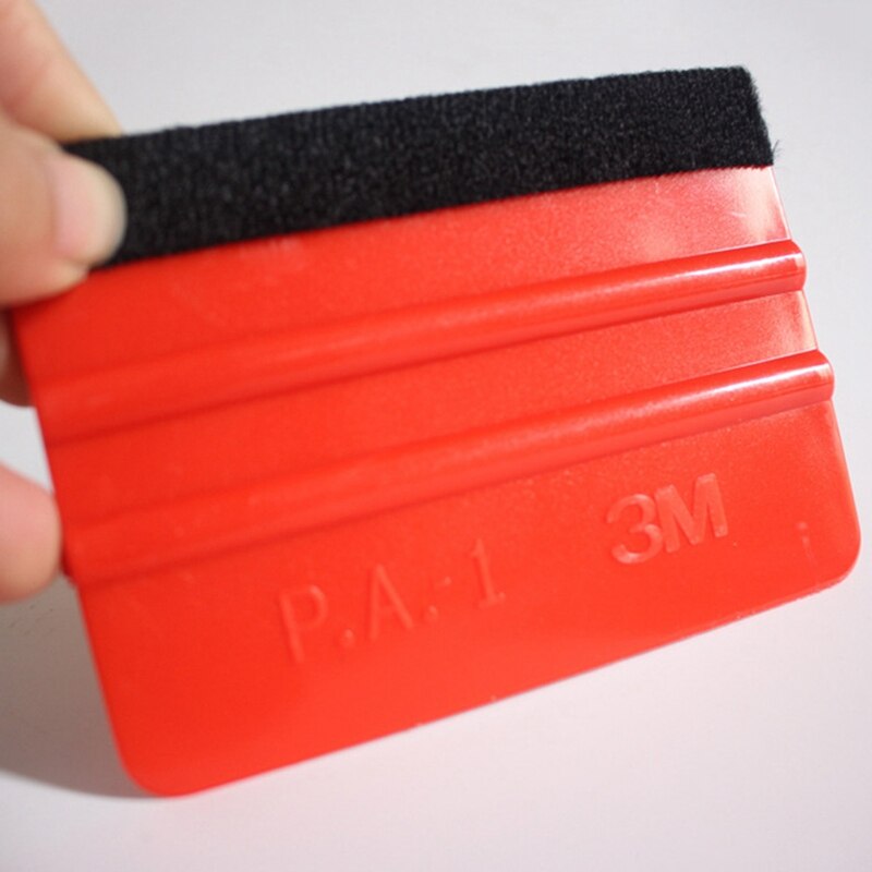 Rode Glasfolie Tint Gereedschap Tint Zuigmond Schraper Kit Kit Auto Thuis Professionele Vierkante Patch Schraper Tool Hard Materiaal