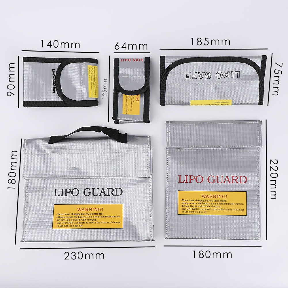 1pcs Fireproof & Waterproof Explosion-proof RC LiPo Battery Safety Bag Safe Guard Charge Sack