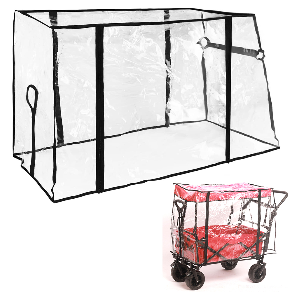Campingvagn regnskydd pvc picknickvagn barnvagn vattentätt skydd vikbart regnskydd vandringstillbehör