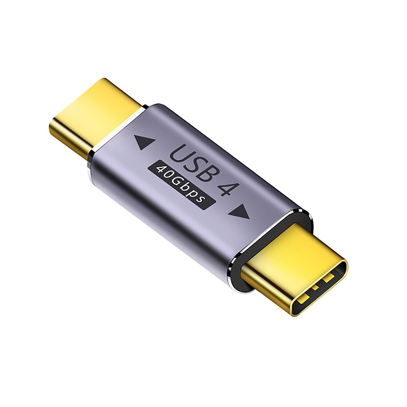 1PC USB Type-C Adapter 90 Degree Quick Charge Converter Male To Female PD Data Transfer for Macbook 40Gbps High Speed Adapter: black