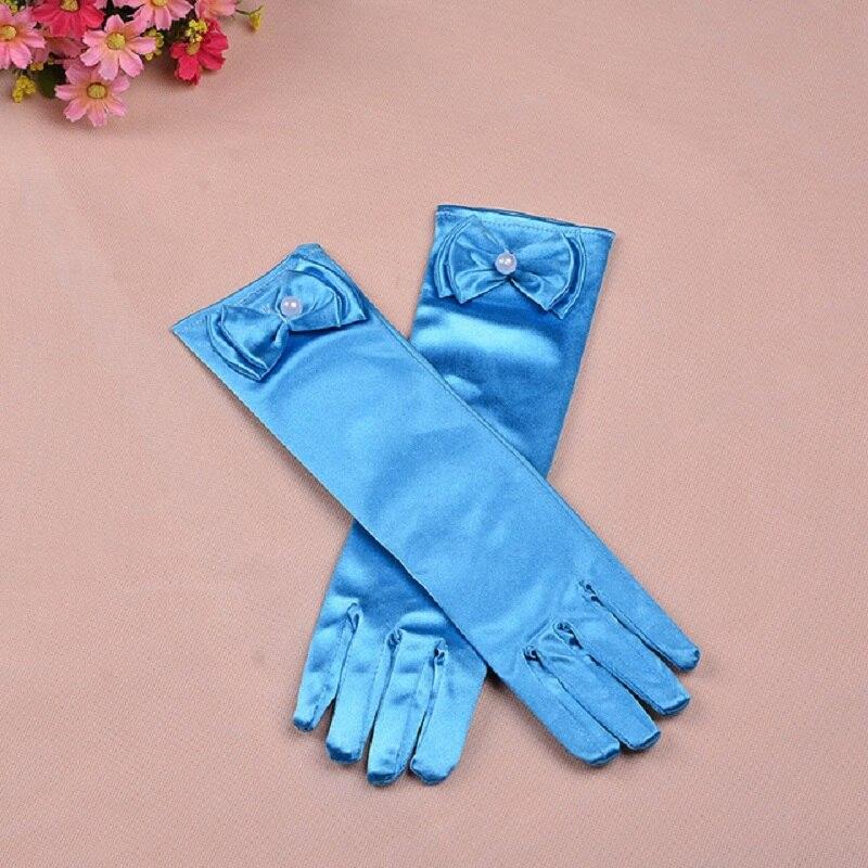 Lange Satin- Handschuhe Für Blume Mädchen Weiß Charme Geburtstag Party Handschuhe freundlicher freundlicher Handschuhe Mädchen Finger Blume Mädchen Handschuhe