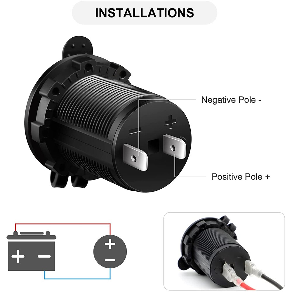 12V Sigarettenaansteker Waterdicht Stofdicht Auto Boot Motorfiets Tractor Stopcontact Bakje Auto Accessoires