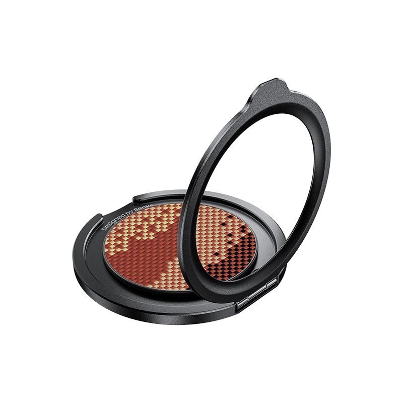 Benks Magnetic Ring Holder for iPhone 0.39mm ultra thin metal stand 360° Rotating phone ring holder iPhone 12/13/14/15/16: Golden