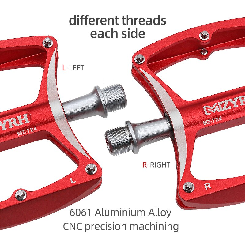 MZYRH 724 503S 505S Bicycle Pedal Ultralight Non-Slip MTB Pedals Aluminum Alloy Flat Applicable Waterproof Bicycle Parts